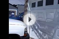 Car Crash -Garage Door Repair- 3 Panels Replaced.